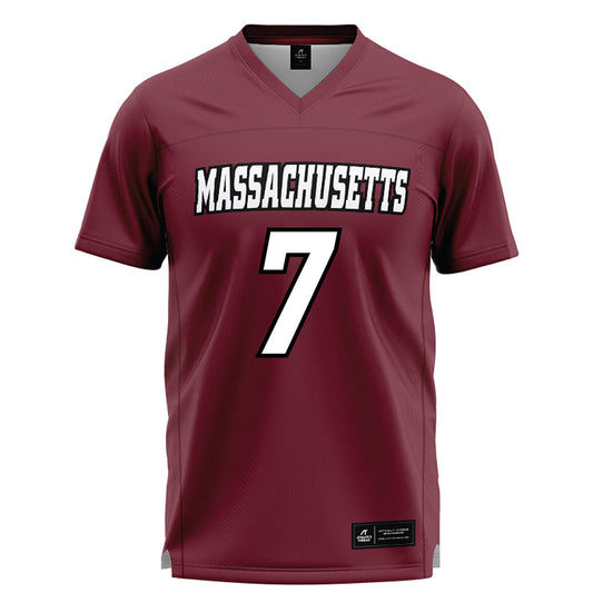 UMass - NCAA Men's Lacrosse : Jack Peters - Maroon Lacrosse Jersey -0