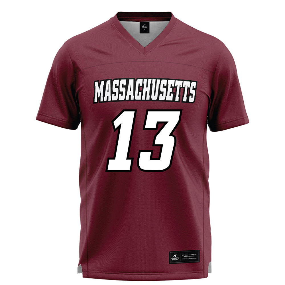 UMass - NCAA Men's Lacrosse : Thomas Bagnall - Maroon Lacrosse Jersey -0