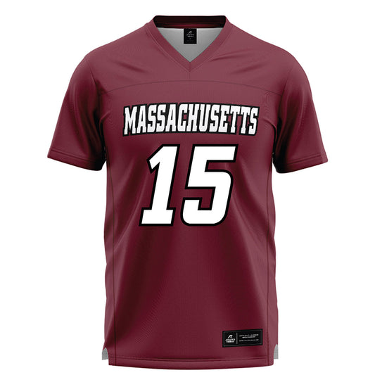 UMass - NCAA Men's Lacrosse : Michael Calvo - Maroon Lacrosse Jersey -0
