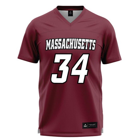 UMass - NCAA Men's Lacrosse : Liam Maher - Maroon Lacrosse Jersey-0