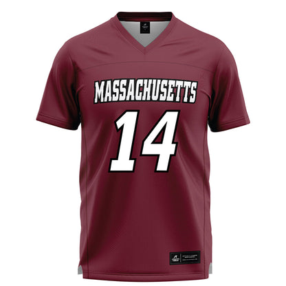 UMass - NCAA Men's Lacrosse : Aiden Drunsic - Maroon Lacrosse Jersey -0