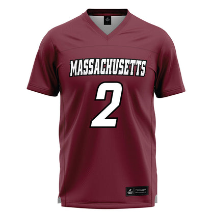 UMass - NCAA Men's Lacrosse : Jack Turowsky - Maroon Lacrosse Jersey -0