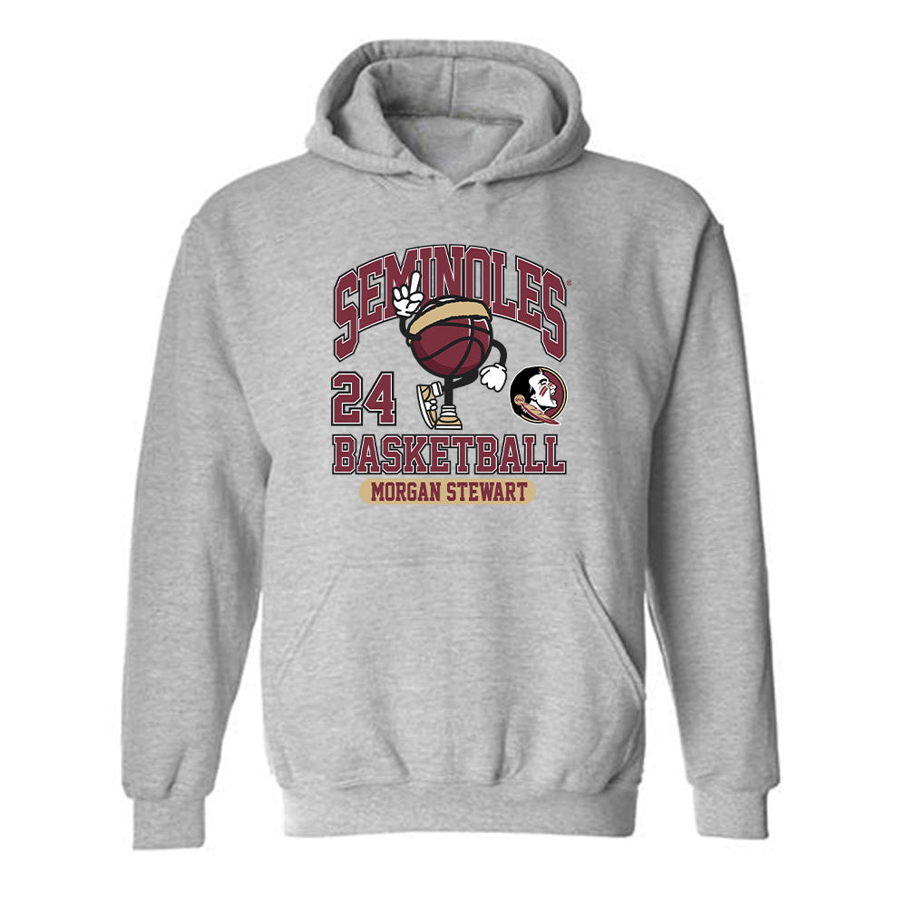 FSU - NCAA Women's Basketball : Morgan Stewart - Fashion Shersey Hooded Sweatshirt-0