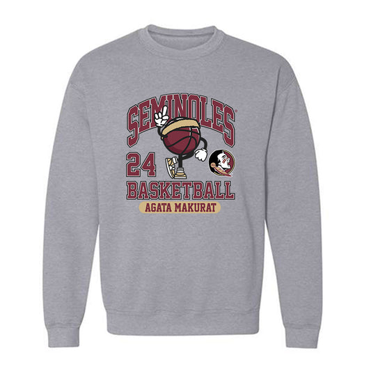 FSU - NCAA Women's Basketball : Agata Makurat - Fashion Shersey Crewneck Sweatshirt-0