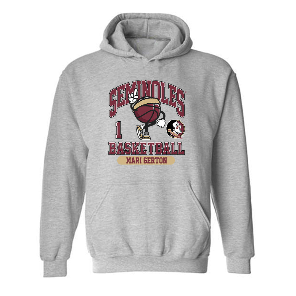 FSU - NCAA Women's Basketball : Mari Gerton - Fashion Shersey Hooded Sweatshirt-0