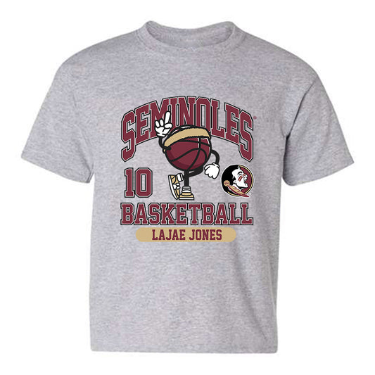 FSU - NCAA Men's Basketball : Lajae Jones - Fashion Shersey Youth T-Shirt-0