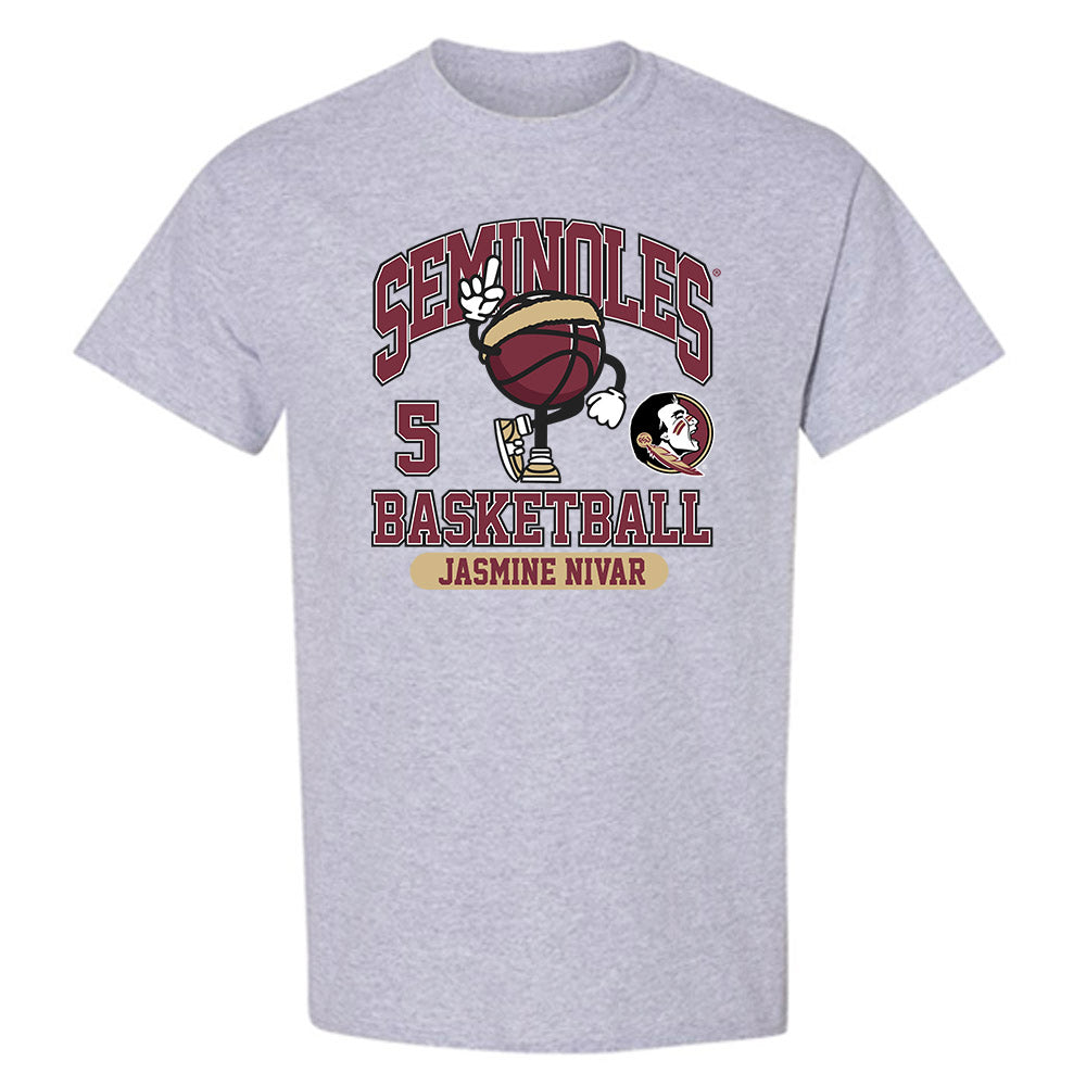 FSU - NCAA Women's Basketball : Jasmine Nivar - Fashion Shersey T-Shirt-0
