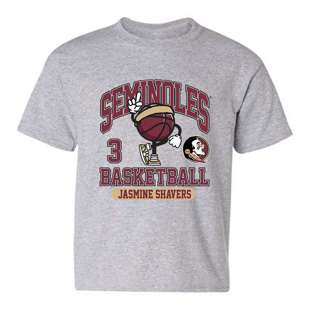 FSU - NCAA Women's Basketball : Jasmine Shavers - Fashion Shersey Youth T-Shirt-0
