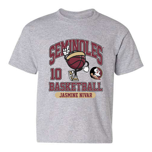 FSU - NCAA Women's Basketball : Jasmine Nivar - Fashion Shersey Youth T-Shirt-0