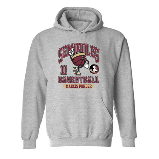 FSU - NCAA Men's Basketball : Marcis Ponder - Fashion Shersey Hooded Sweatshirt-0