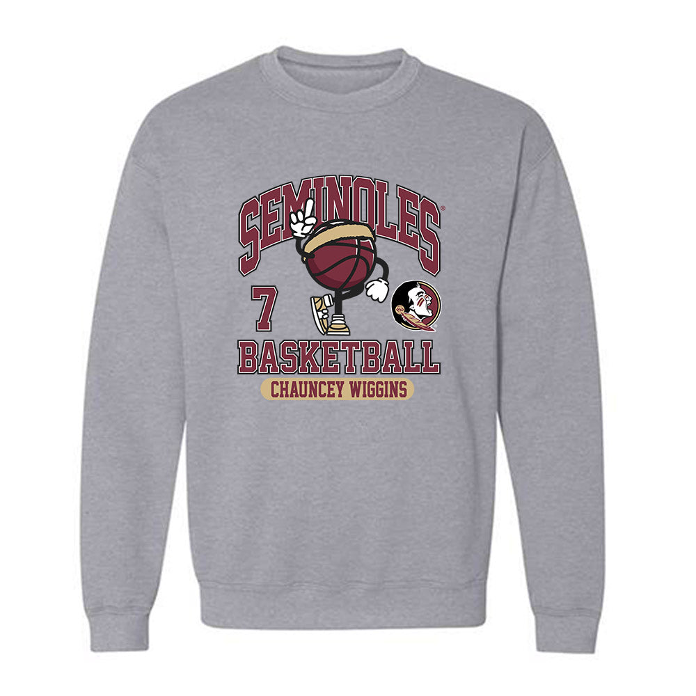 FSU - NCAA Men's Basketball : Chauncey Wiggins - Fashion Shersey Crewneck Sweatshirt-0