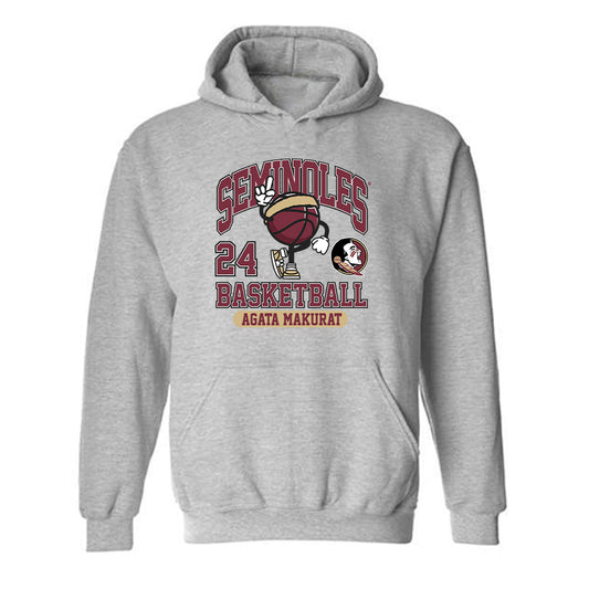 FSU - NCAA Women's Basketball : Agata Makurat - Fashion Shersey Hooded Sweatshirt-0