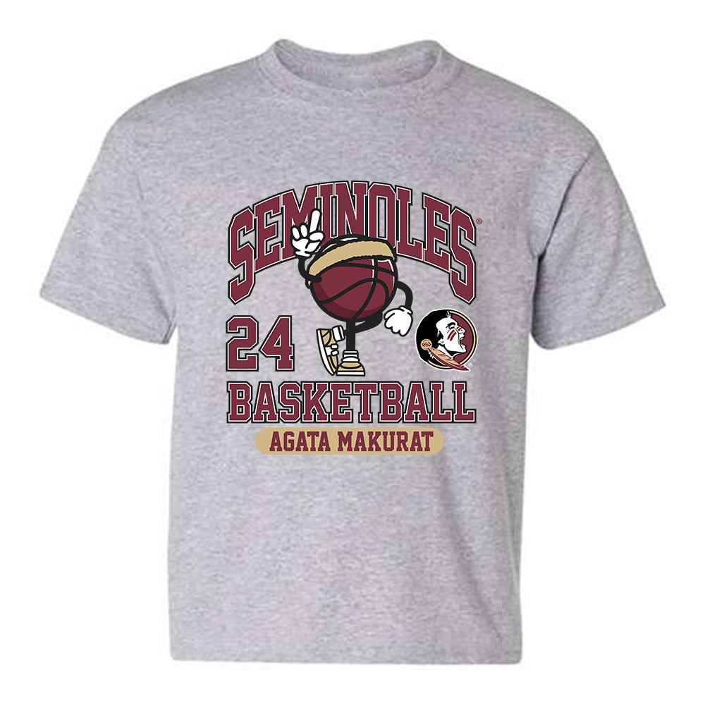 FSU - NCAA Women's Basketball : Agata Makurat - Fashion Shersey Youth T-Shirt-0