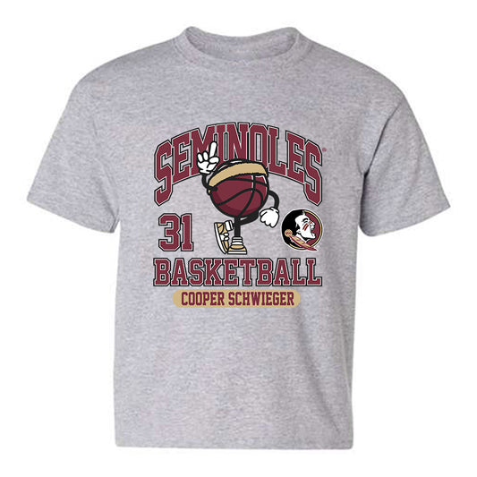 FSU - NCAA Men's Basketball : Cooper Schwieger - Fashion Shersey Youth T-Shirt-0