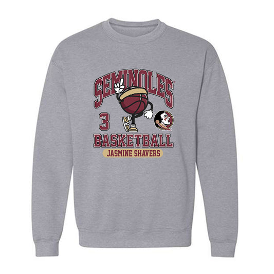 FSU - NCAA Women's Basketball : Jasmine Shavers - Fashion Shersey Crewneck Sweatshirt-0
