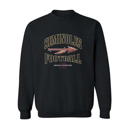 FSU - NCAA Football : Jonah Winston - Classic Fashion Shersey Crewneck Sweatshirt-0