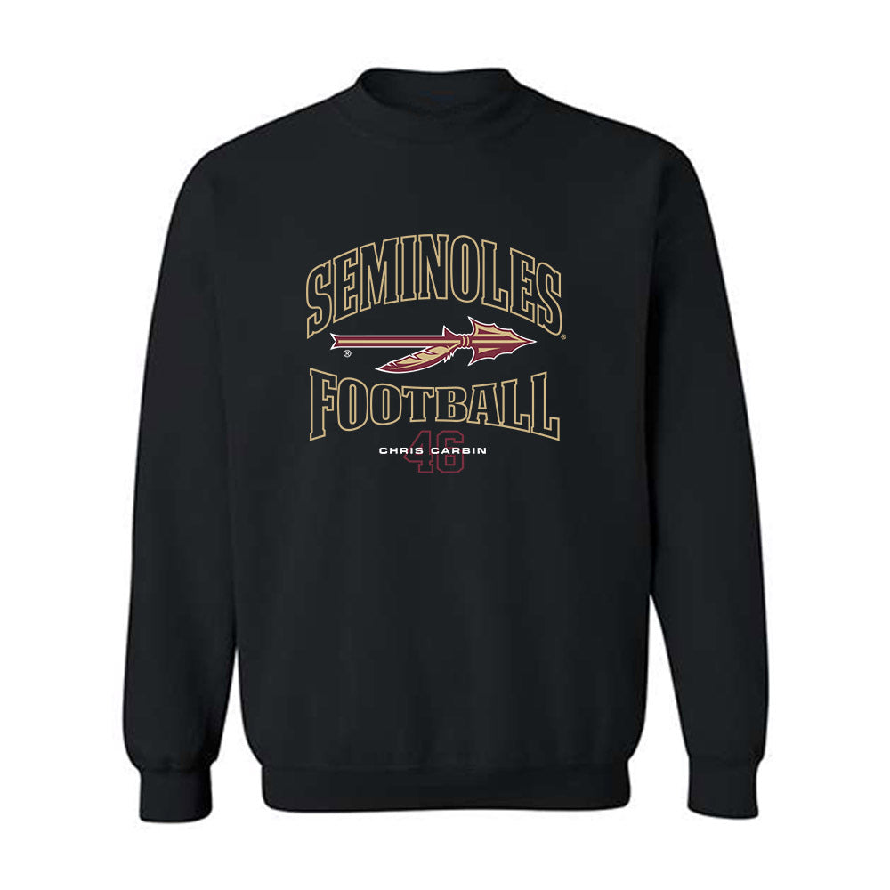FSU - NCAA Football : Chris Carbin - Classic Fashion Shersey Crewneck Sweatshirt-0