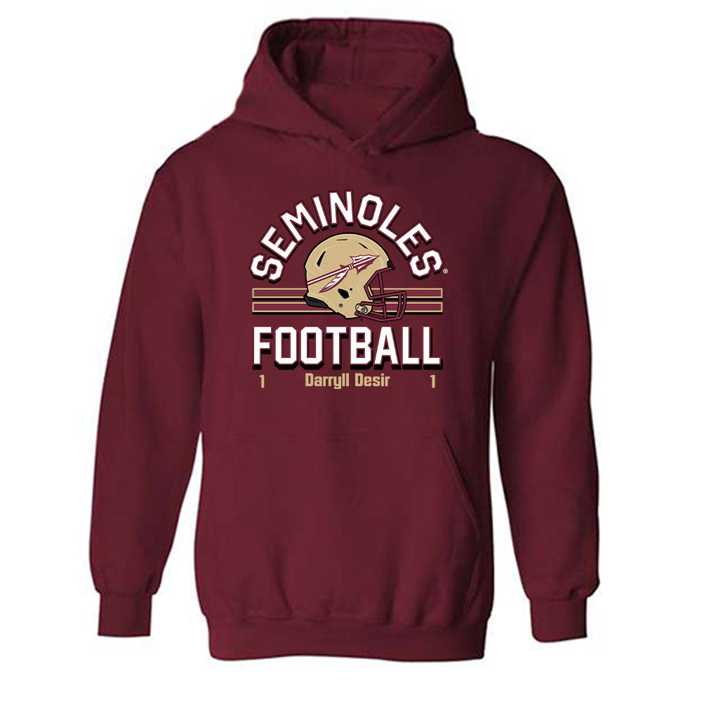 FSU - NCAA Football : Darryll Desir - Classic Fashion Shersey Hooded Sweatshirt-0