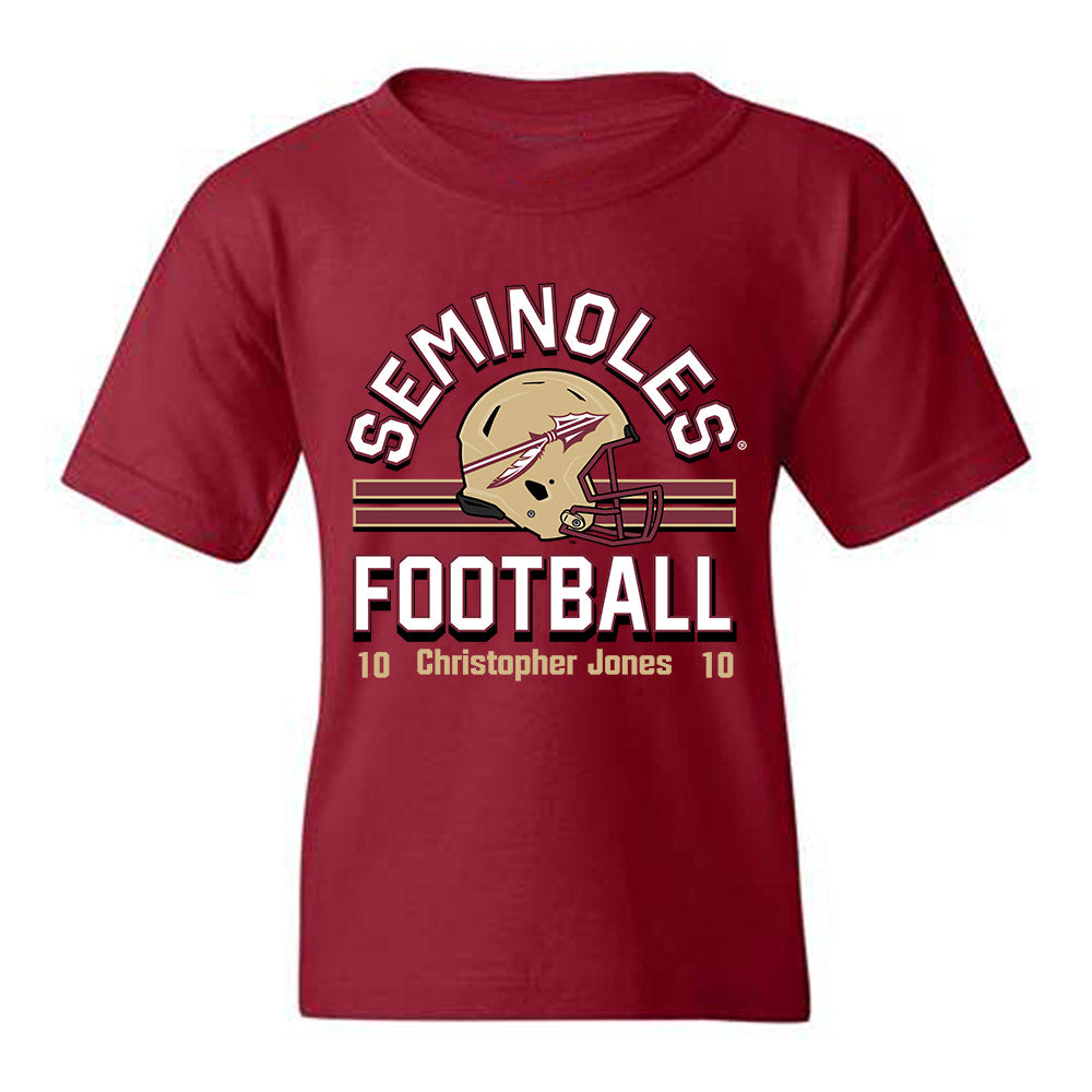 FSU - NCAA Football : Christopher Jones - Classic Fashion Shersey Youth T-Shirt-0