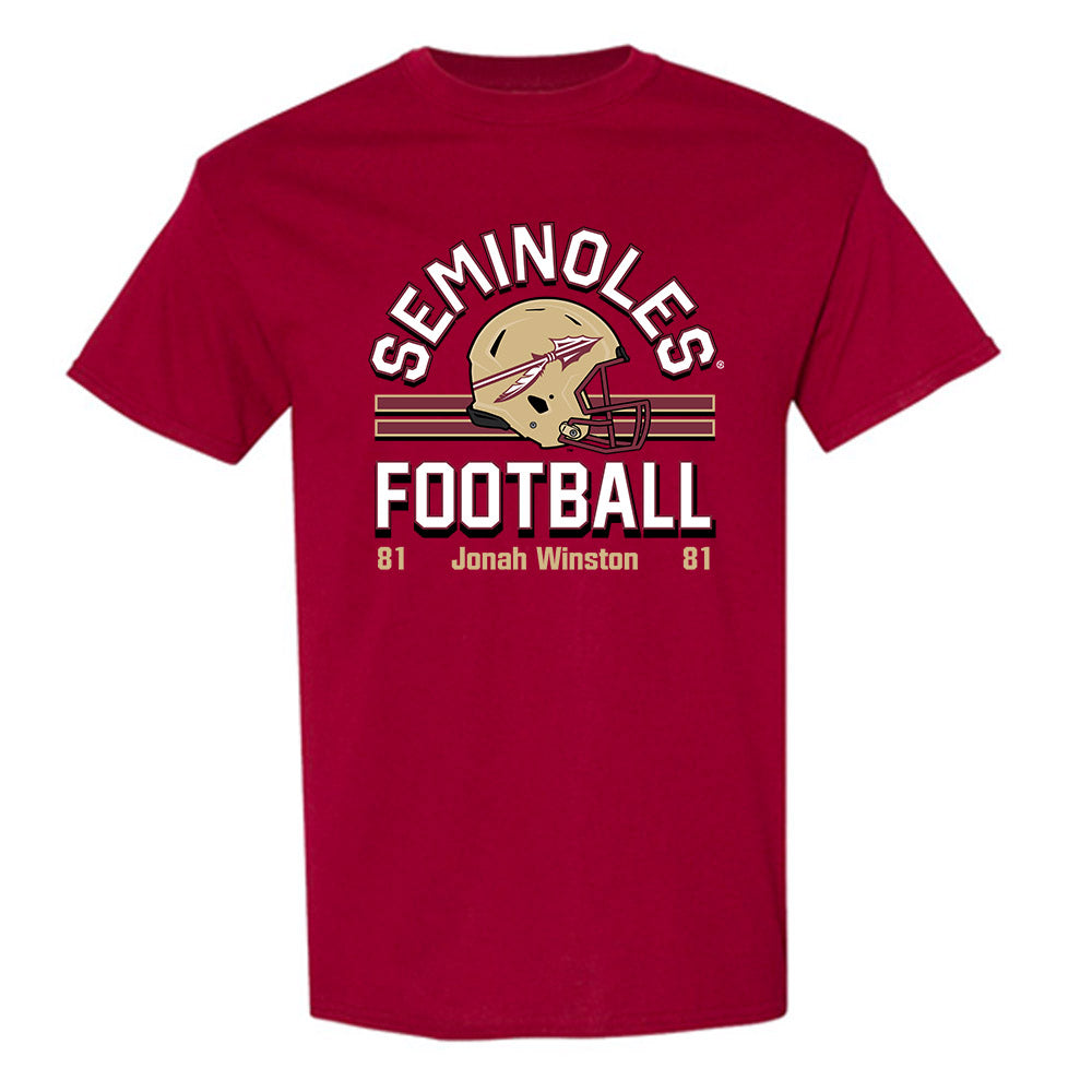 FSU - NCAA Football : Jonah Winston - Classic Fashion Shersey T-Shirt-0