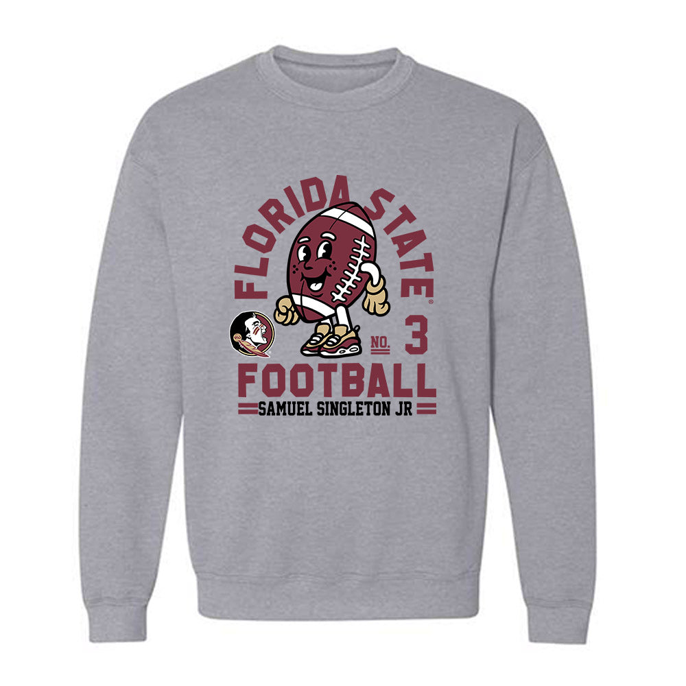FSU - NCAA Football : Samuel Singleton Jr - Fashion Shersey Crewneck Sweatshirt-0