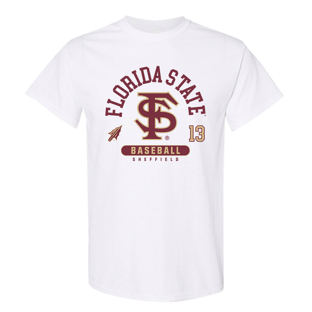 FSU - NCAA Baseball : Noah Sheffield - Classic Fashion Shersey T-Shirt-0