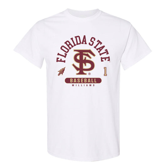 FSU - NCAA Baseball : Chase Williams - Classic Fashion Shersey T-Shirt-0