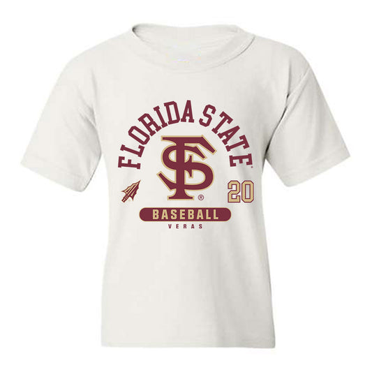 FSU - NCAA Baseball : Genson Veras - Classic Fashion Shersey Youth T-Shirt-0