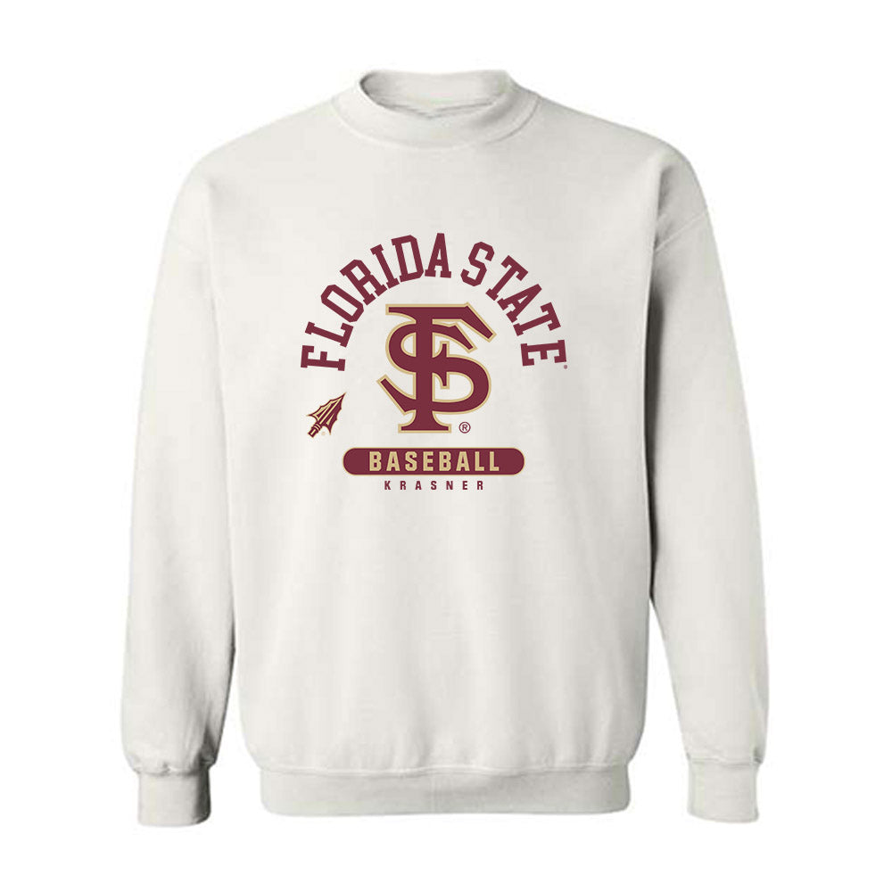 FSU - NCAA Baseball : Spencer Krasner - Classic Fashion Shersey Crewneck Sweatshirt-0