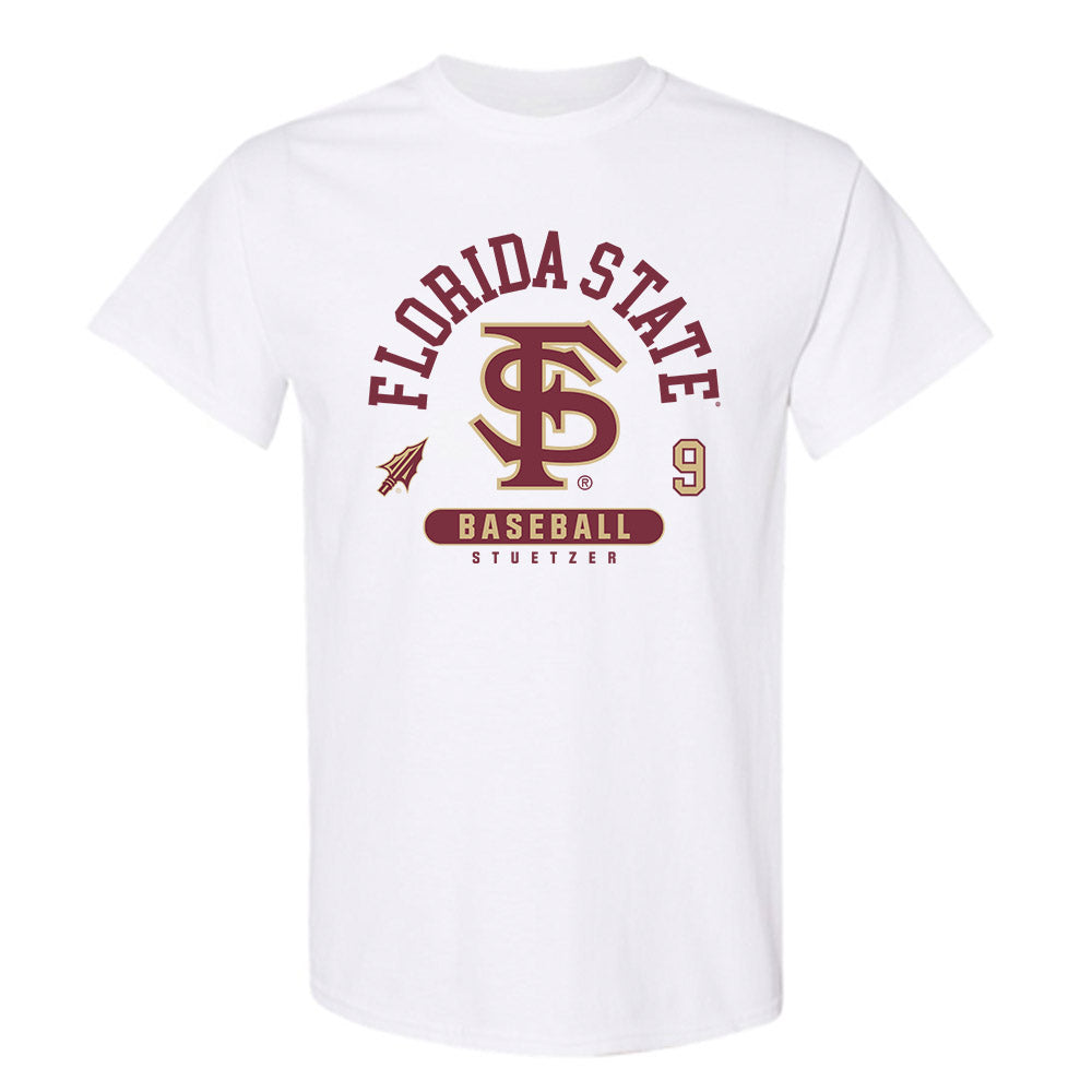 FSU - NCAA Baseball : John Stuetzer - Classic Fashion Shersey T-Shirt-0