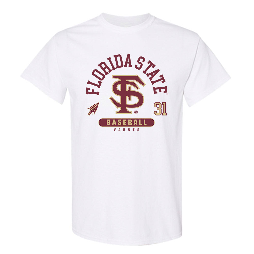 FSU - NCAA Baseball : Braxton Varnes - Classic Fashion Shersey T-Shirt-0