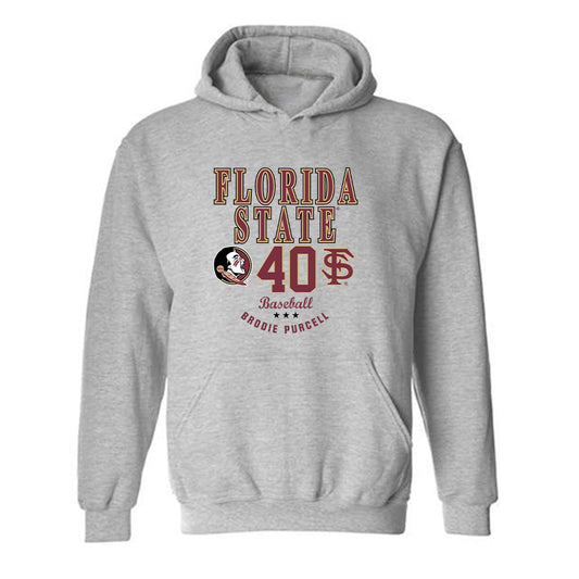 FSU - NCAA Baseball : Brodie Purcell - Classic Fashion Shersey Hooded Sweatshirt-0