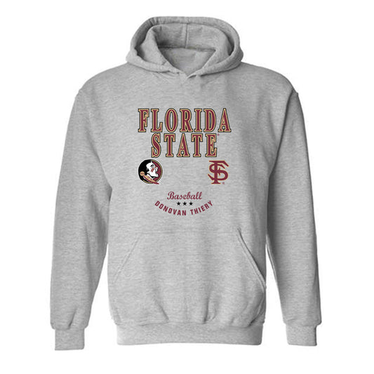 FSU - NCAA Baseball : Donovan Thiery - Classic Fashion Shersey Hooded Sweatshirt-0