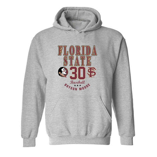 FSU - NCAA Baseball : Bryson Moore - Classic Fashion Shersey Hooded Sweatshirt-0