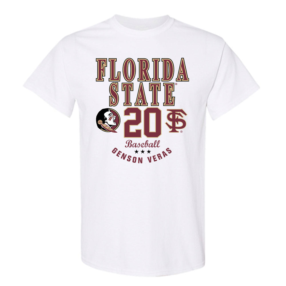 FSU - NCAA Baseball : Genson Veras - Classic Fashion Shersey T-Shirt-0