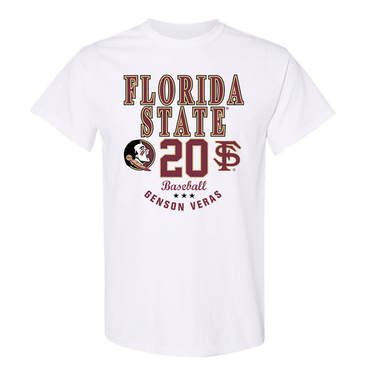 FSU - NCAA Baseball : Genson Veras - Classic Fashion Shersey T-Shirt-0