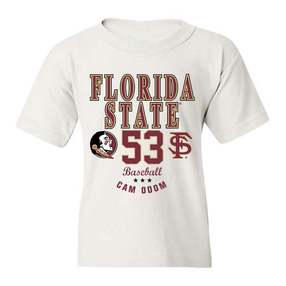 FSU - NCAA Baseball : Cam Odom - Classic Fashion Shersey Youth T-Shirt-0