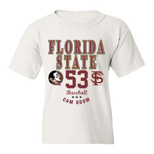 FSU - NCAA Baseball : Cam Odom - Classic Fashion Shersey Youth T-Shirt-0