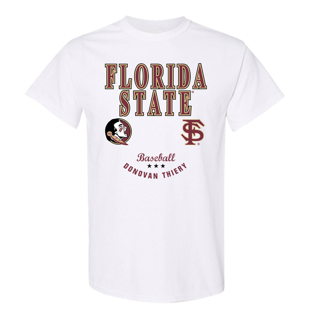 FSU - NCAA Baseball : Donovan Thiery - Classic Fashion Shersey T-Shirt-0