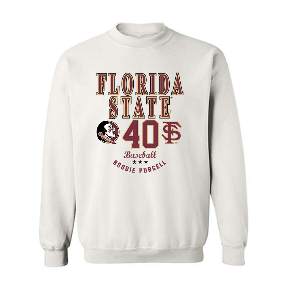 FSU - NCAA Baseball : Brodie Purcell - Classic Fashion Shersey Crewneck Sweatshirt-0