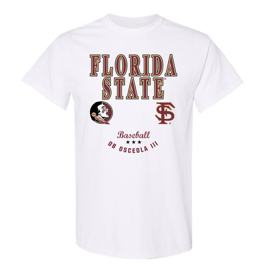 FSU - NCAA Baseball : OB Osceola III - Classic Fashion Shersey T-Shirt-0