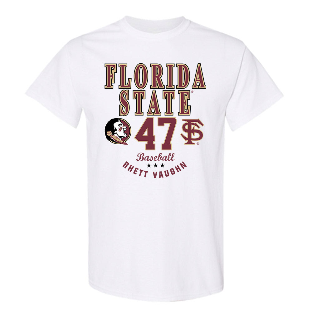 FSU - NCAA Baseball : Rhett Vaughn - Classic Fashion Shersey T-Shirt-0