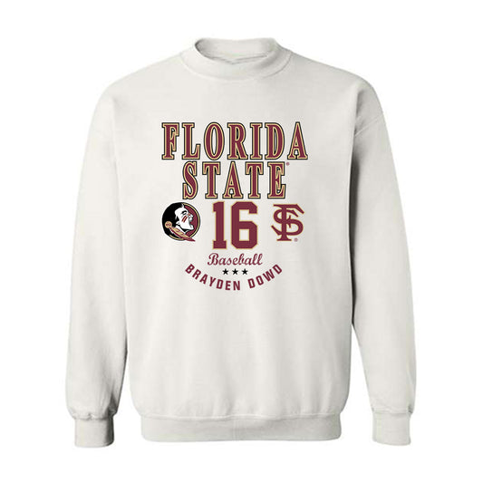 FSU - NCAA Baseball : Brayden Dowd - Classic Fashion Shersey Crewneck Sweatshirt-0