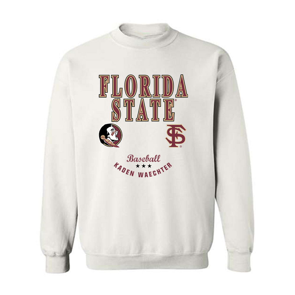 FSU - NCAA Baseball : Kaden Waechter - Classic Fashion Shersey Crewneck Sweatshirt-0