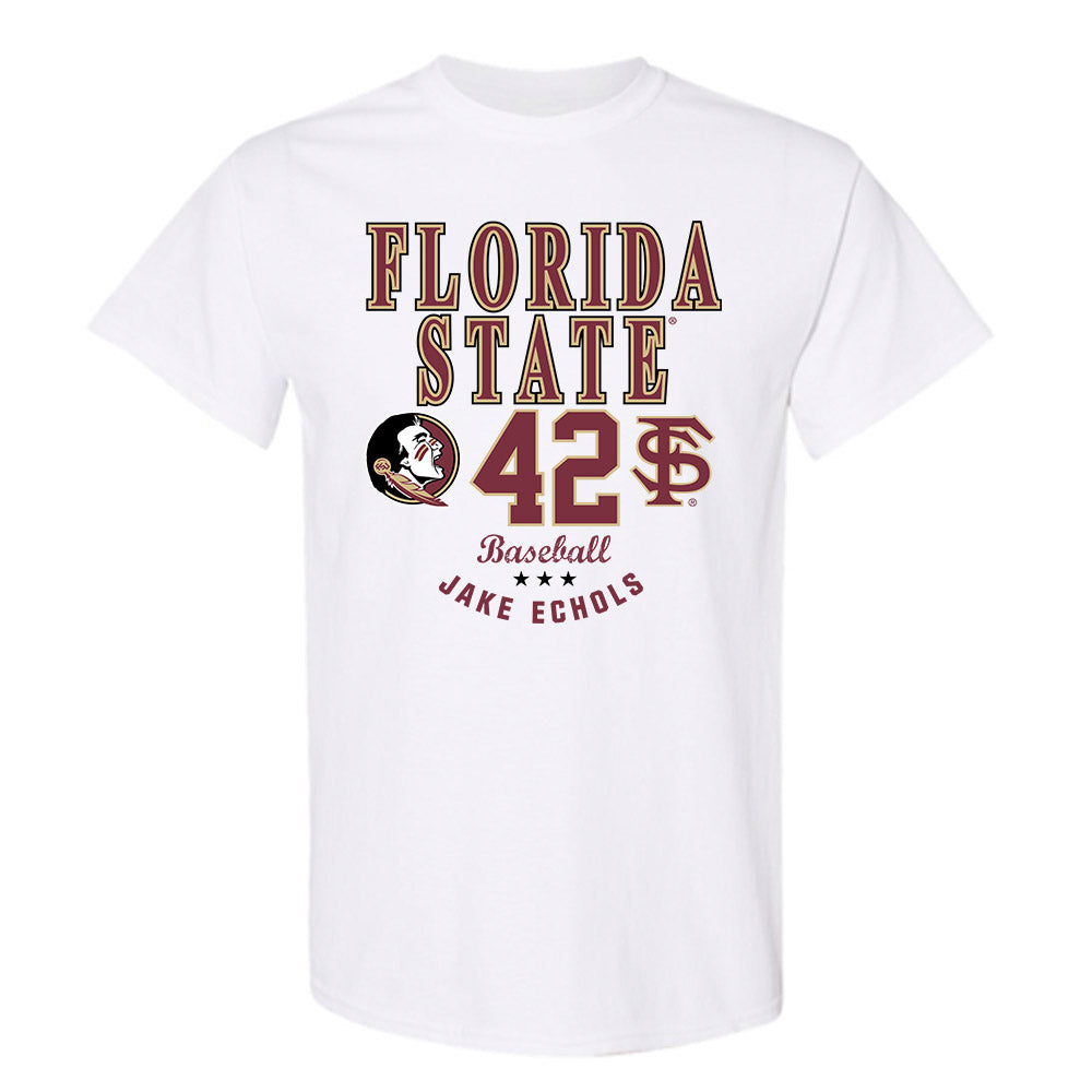 FSU - NCAA Baseball : Jake Echols - Classic Fashion Shersey T-Shirt-0