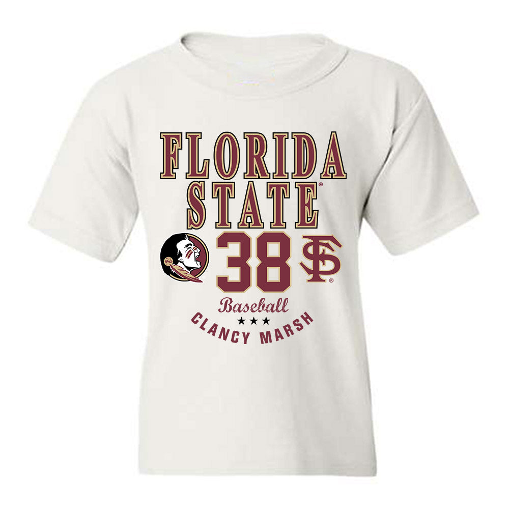 FSU - NCAA Baseball : Clancy Marsh - Classic Fashion Shersey Youth T-Shirt-0