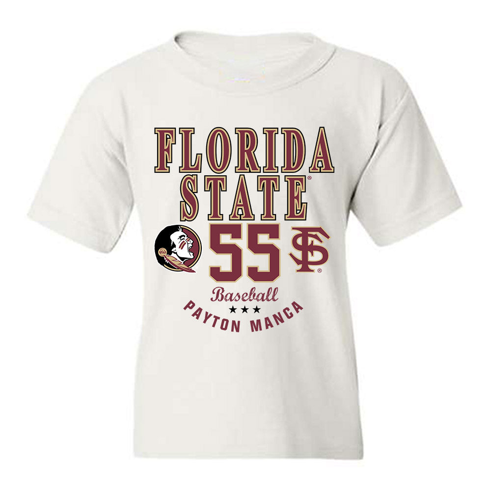 FSU - NCAA Baseball : Payton Manca - Classic Fashion Shersey Youth T-Shirt-0