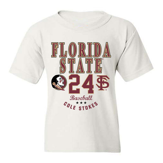 FSU - NCAA Baseball : Cole Stokes - Classic Fashion Shersey Youth T-Shirt-0