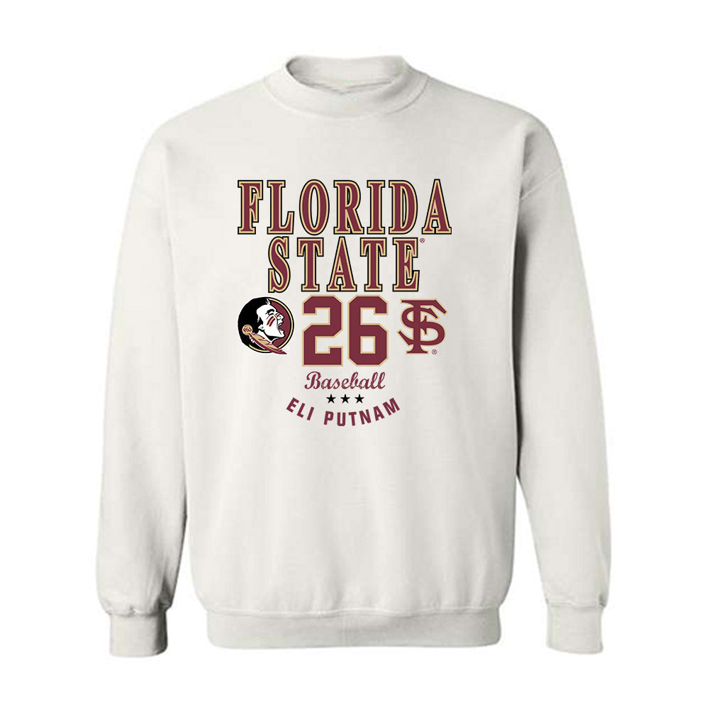 FSU - NCAA Baseball : Eli Putnam - Classic Fashion Shersey Crewneck Sweatshirt-0
