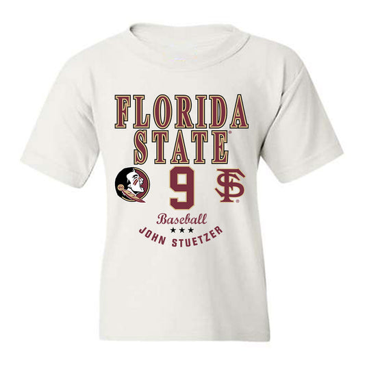 FSU - NCAA Baseball : John Stuetzer - Classic Fashion Shersey Youth T-Shirt-0